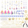 OFFCUP Crystal Suncatchers, 200Pcs Gold Sun Catchers, Rainbow Maker Crystal