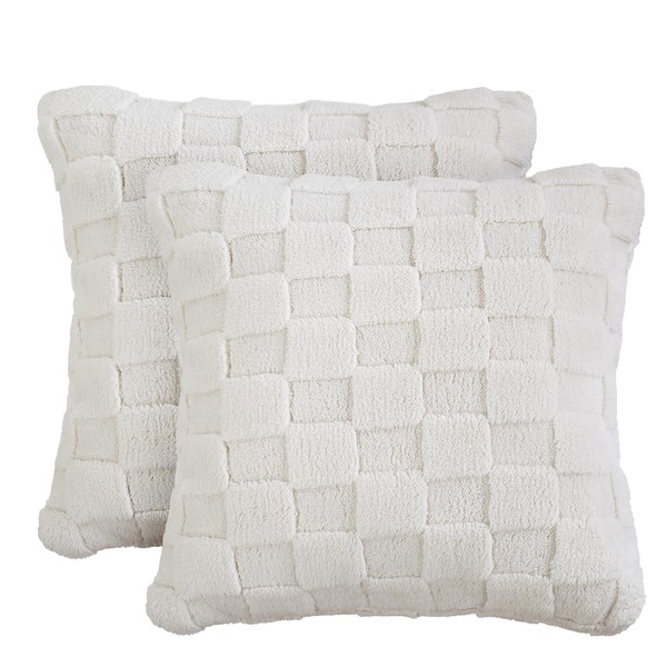 Rantampona Pack of 2 Couch Throw Pillow Covers Chessboard Pattern