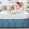 Nestl Blue Heaven Bed Skirt Queen Size, Pinch Pleat Queen