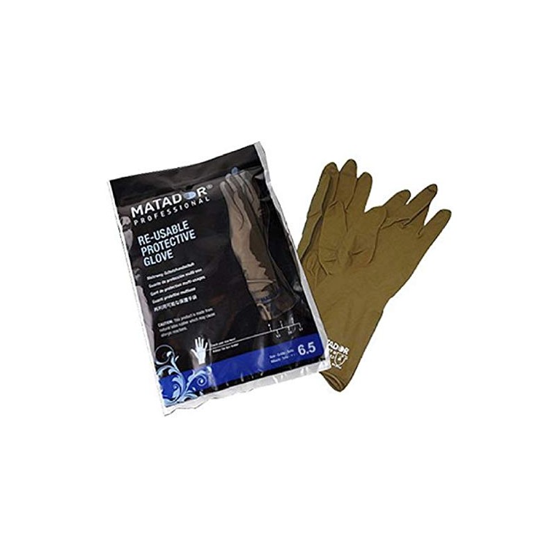 Matador Professional Rubber Gloves, 7.5 inches, Set of 5