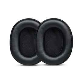 SR50BT Earpads Replacement Protein Leather Ear Pads Cushions Cover Repair Parts Compatible with Audio-Technica ATH-SR50BT DSR7BT S700BT WS770IS Wireless Over-Ear Headphones (Black)