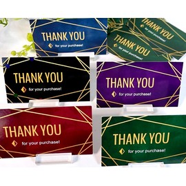 Yoohoolady 100x Business Cards, Thank You Your Purchase 3.5x2" Variety Pk