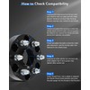 ECCPP 4X 1.5in 6x5.5 to 6x120 Wheel Adapter for Chevy