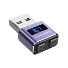 meatanty USB-Maus aus Metall, winzige, nicht erkennbare Maus mit separatem Modus und An-/Aus-Tasten, unterstützt Multi-Track, treiberfrei, Plug-and-Play, hält PC/Laptop wach