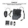 Half Hand Gaming Keyboard and Mouse Combo, 4 in 1