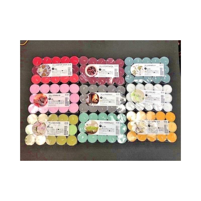IKEA 30 x IKEA candle scented VINTER2020 tealight candles -