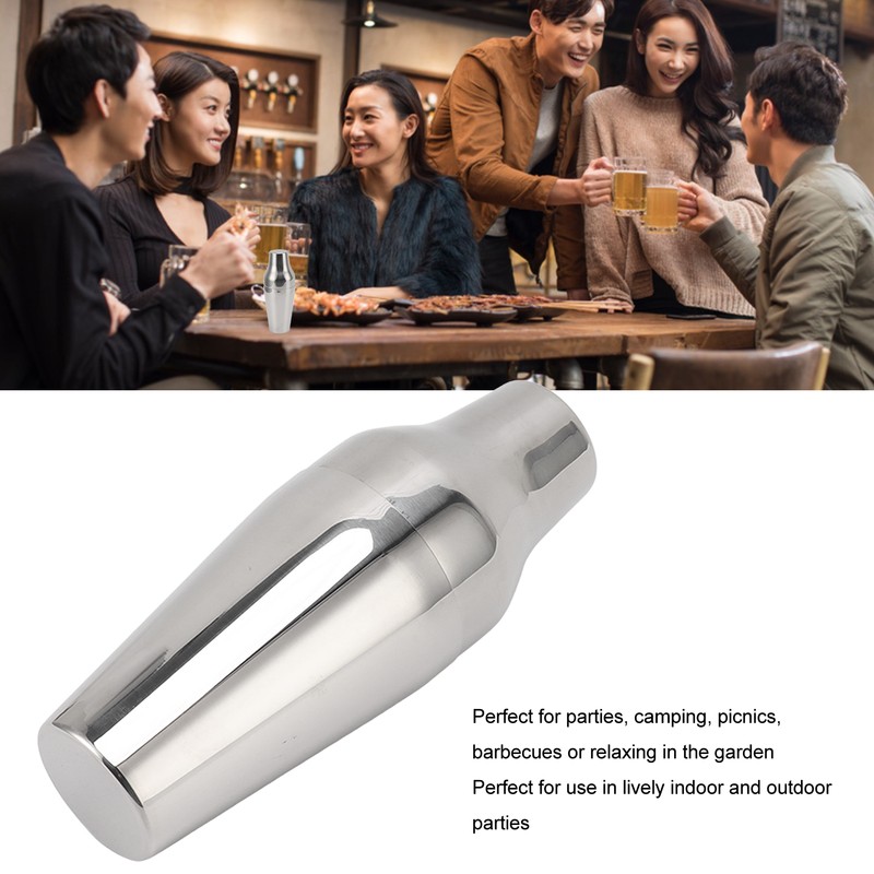 Stainless Steel Drink Shaker French Style 2 Section Martini Mixer