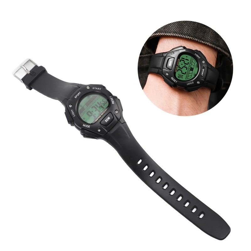 Digital Sports Watch Waterproof Fashionable Multifunctional Luminous LED Screen Watch