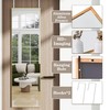 JAWGLOW Over The Door Full Length Mirror, Wall Mounted 14"x