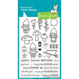 Lawn Fawn Clear Stamps 4'X6'-Oh Gnome!