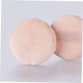 TOVINANNA 4pcs Boys and Girls Fluffy Powder Puff Round Sponge Puff Non-fluorescer Gentle and Easy to Apply Makeup