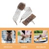 DEARMAMY 1 Pair Ribbon Gauze Decorative Shoelaces Ribbon Shoelaces Cheetah