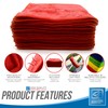 Microfiber Cleaning Cloth, Large Size 40x40cm, Super Absorbent Lint Free
