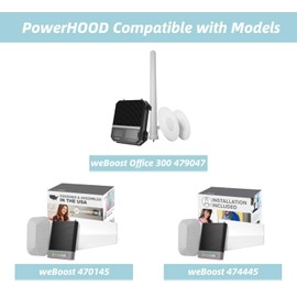 PowerHOOD Car 12V AC Adapter Compatible with weBoost Installed Home Complete 470145 474445 470145R 470145-IK 470145-BL1 470145-BL2 470145-LPDA Office 300 479047 Cell Phone Signal Booster Power Supply