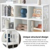 HOMISSUE 6 Cube Storage Organizer Shelf, Rustic Short Bookshelf with