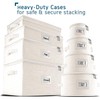 Fine China Storage Containers Hard Shell, 4 Piece Dish Storage