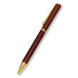 EXPVC-NSR-708W-403 Chuck Type Case Imprint Mat with Magnifier Included, Sliding Measure Indicator Rod and Wooden Axis Rotation 403 Ballpoint Pen Set