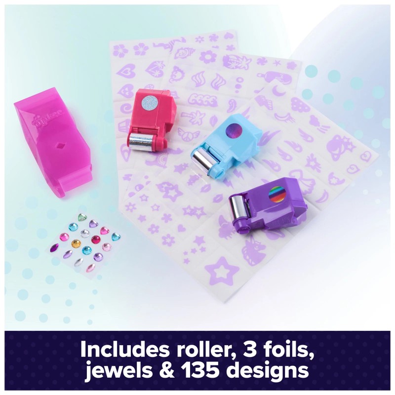 Cool Maker, Shimmer Me Body Art with Roller, Foils, Jewels