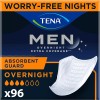 Tena Incontinence Guards for Men, Moderate / Super Absorbency 96,