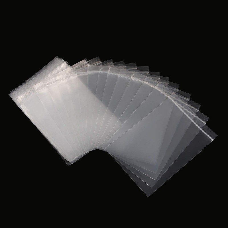 200Pcs Small Zip Plastic Bags, 3.5 x 5 Inches Resealable