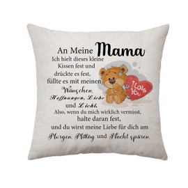 An Meine Mama Gifts Cushion Covers Gifts for Mum Birthday from Daughter Mother's Day for Mum Gifts from Son Mother Gifts Mother Gifts for Women Best Mum Gifts (Mum)