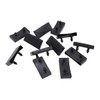 WANGCL 12 x Black Plastic Slatted Bed Frame Slatted Support
