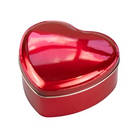 Heart Shape Metal Storage Tin 12cm Suitable for Valentine, Wedding, Anniversary, Birthday Valentine's - 5675