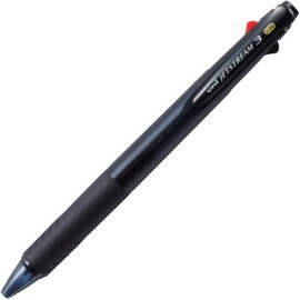 jetstream Set of 3 3 Colour Ballpoint Pen - 0.38 mm, Black Blue Red Ink, Transparent Black (SXE340038T.24)