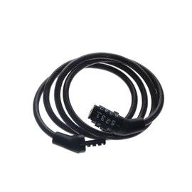 Pokinge 1Pcs Anti-Theft Bike Cable Lock 4 Digit Code Bike Lock Security Password Bicycle Locks Resettable Bicycle Cable Lock Bike Accessories