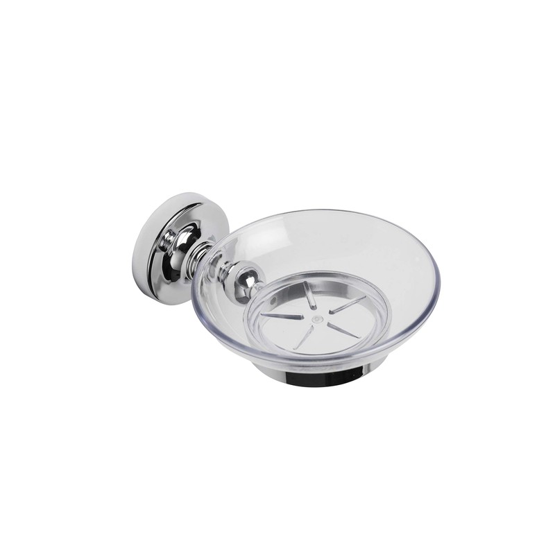 Croydex QM461941 Glue-Fix Worcester Soap Dish and Holder, Easy Fit