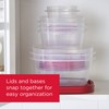 Rubbermaid 16-Piece BPA-Free Plastic Food Storage Set, Red Vented Lids