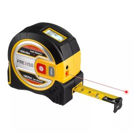 PREXISO 2-in-1 Laser Tape Measure - NOT Digital Tape - 135Ft Magnetic Hook