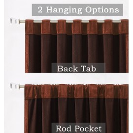 Central Park Spice Red Velvet Blackout Panels Window Curtain 90% Room Darkening Rod Pocket Back Tab Geometric Embossed Trellis Themal Weave Drapes for Living Room and Bedroom 52"x84"x2