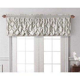 VCNY Home - Valance, Window Treatment with Rod Pocket, Modern Home Decor (Carmen White, 60" x 20")