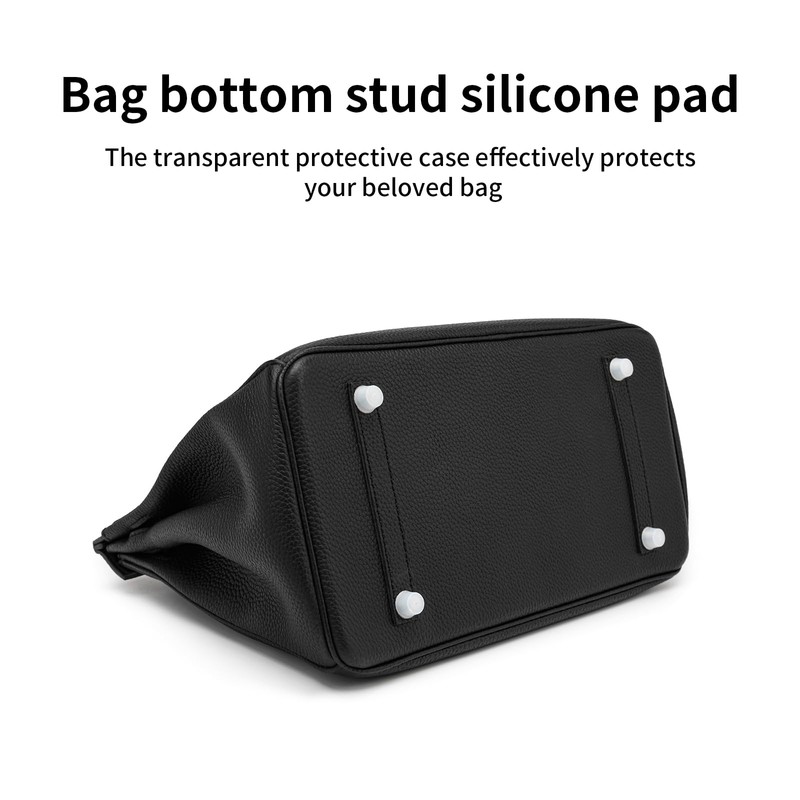 Transparent Silicone Handbag Feet Protectors, Precise-Fit Purse Bottom Stud Covers
