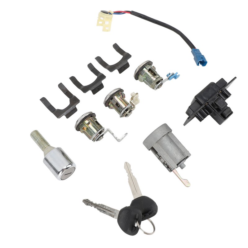 Car Full Lock Cylinder Key Set MR259111 Replacement for Mitsubishi