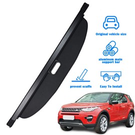 MarretooAuto Retractable Black Cargo Covers Fits for Land Rover Discovery Sport 2015-2019 Trunk Cover 2018 2019