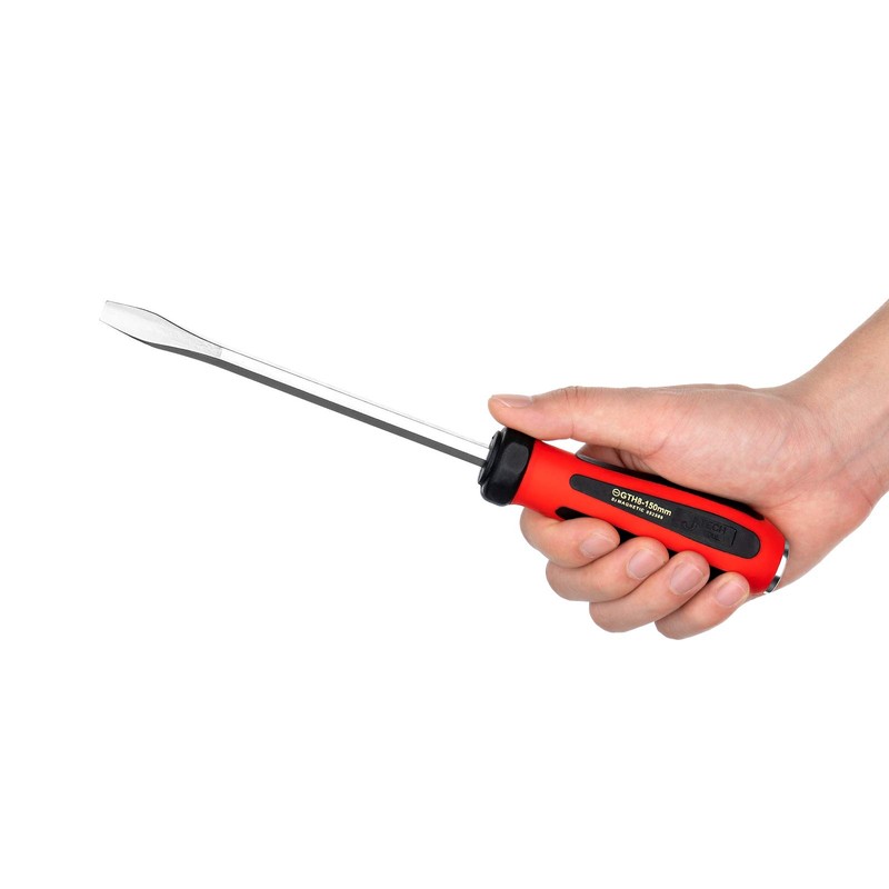 Jetech Striking Cap Go-Through Slotted Screwdriver, S2 Steel Flathead with