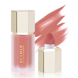 KIMUSE Liquid Blush, Soft Cream Blush Face Blush, Liquid Blush for Cheeks, Long-Wearing Pigmented Blush, Waterproof, Smudge Proof, Dewy Finish