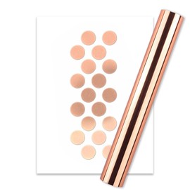 Briartw 4 Rolls Rose Gold Glimmer Hot Foil Roll Bundle for Crafts,Heat Activated Foil for Glimmer Hot Foil System/Heat Foil Pen,6inx9.84ft Heat Transfer Foil Roll,Foil Transfer Sheets