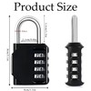 Padlock with Code, 4 Digit Combination Lock for Locker, Outdoor