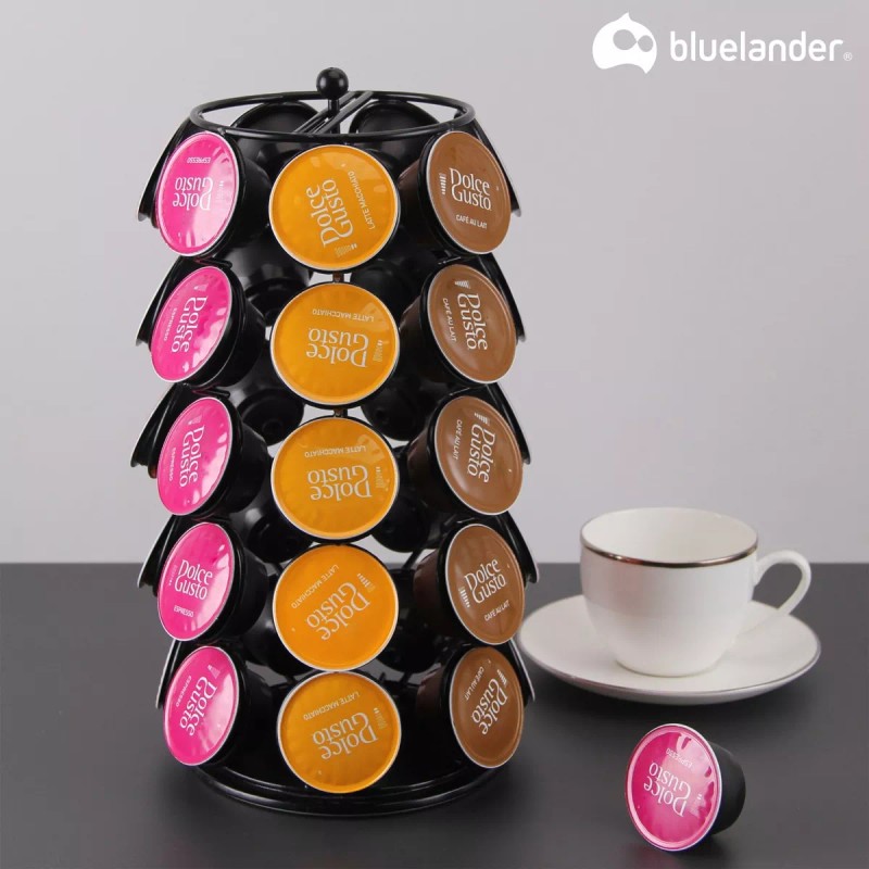 Bluelander Torre Organizador Giratoria Para Capsulas De Café Nespresso