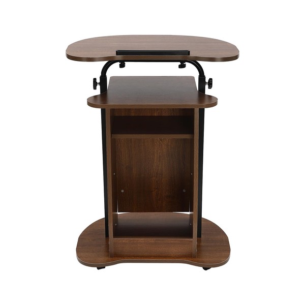 Mobile Lecture, Height Adjustable Church Podiums Conference Podium with Open