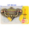 LXZ 4 PCs Vintage Antique Brass Bail Pull Handle for