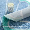 Seashells Bathroom Rug, Bathroom Runner, Blue Bath Rugs, Ocean Decor
