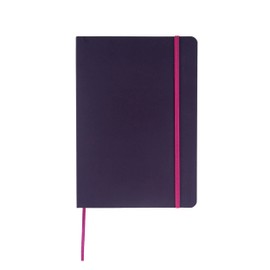 Fabriano Ispira Soft-Cover Notebook, 5.8" x 8.3", A5, Lined, Purple