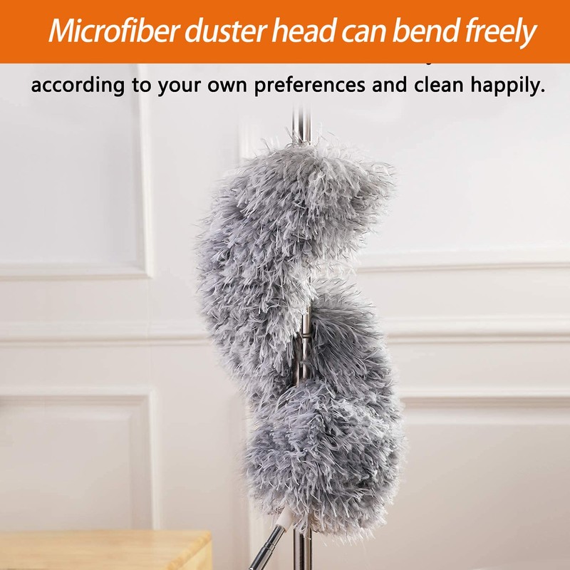 Dusters for Cleaning High Ceiling Fan, Newliton Microfiber Feather Duster
