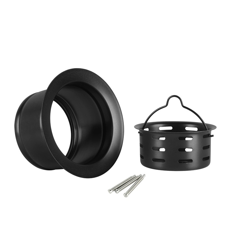 LQS Extended Sink Flange with Deep Basket Strainer, Deep Garbage