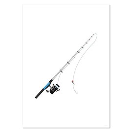 Azeeda A4 'Fishing Rod' Wall Poster/Print (PP00249187)