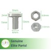 50 Cropped Head Aluminium Greenhouse Nuts & Bolts Genuine Elite